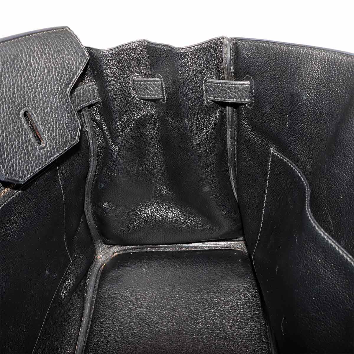 Birkin 35 Hand Bag Taurillon Clemence Leather Black Purse
