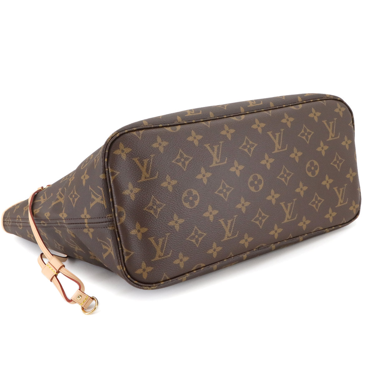 Monogram Neverfull MM Tote Bag Brown Cerise M46987