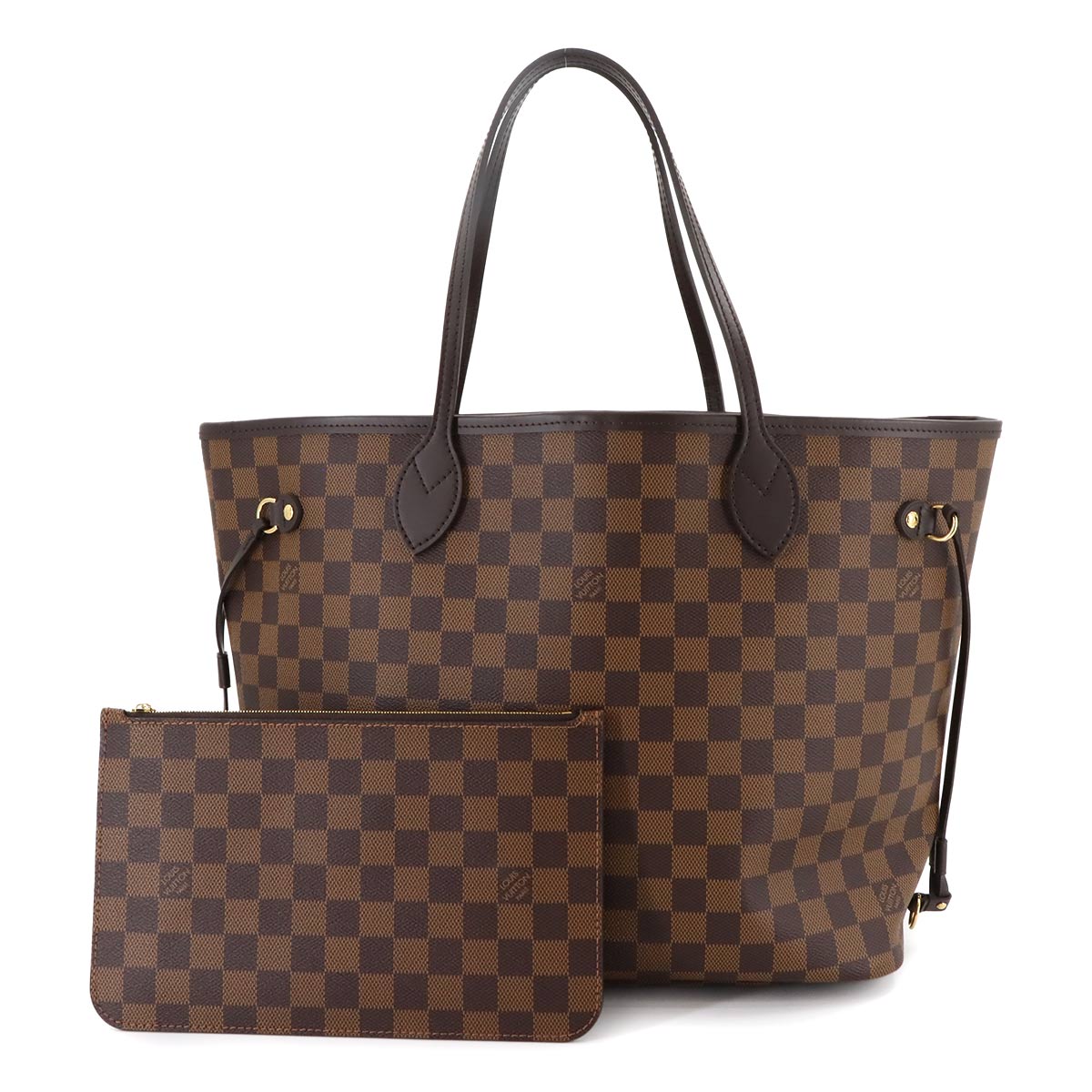 Damier Neverfull MM Tote Bag Ebene Cerise N40599 Purse