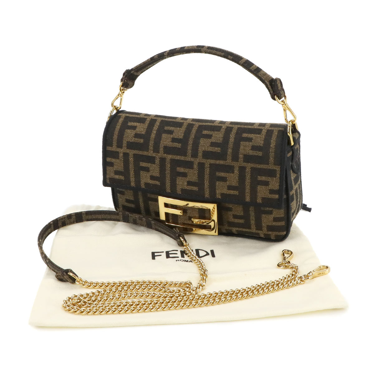 Zucca Mini Mamma Baguette Hand Shoulder Bag Canvas 8BS017