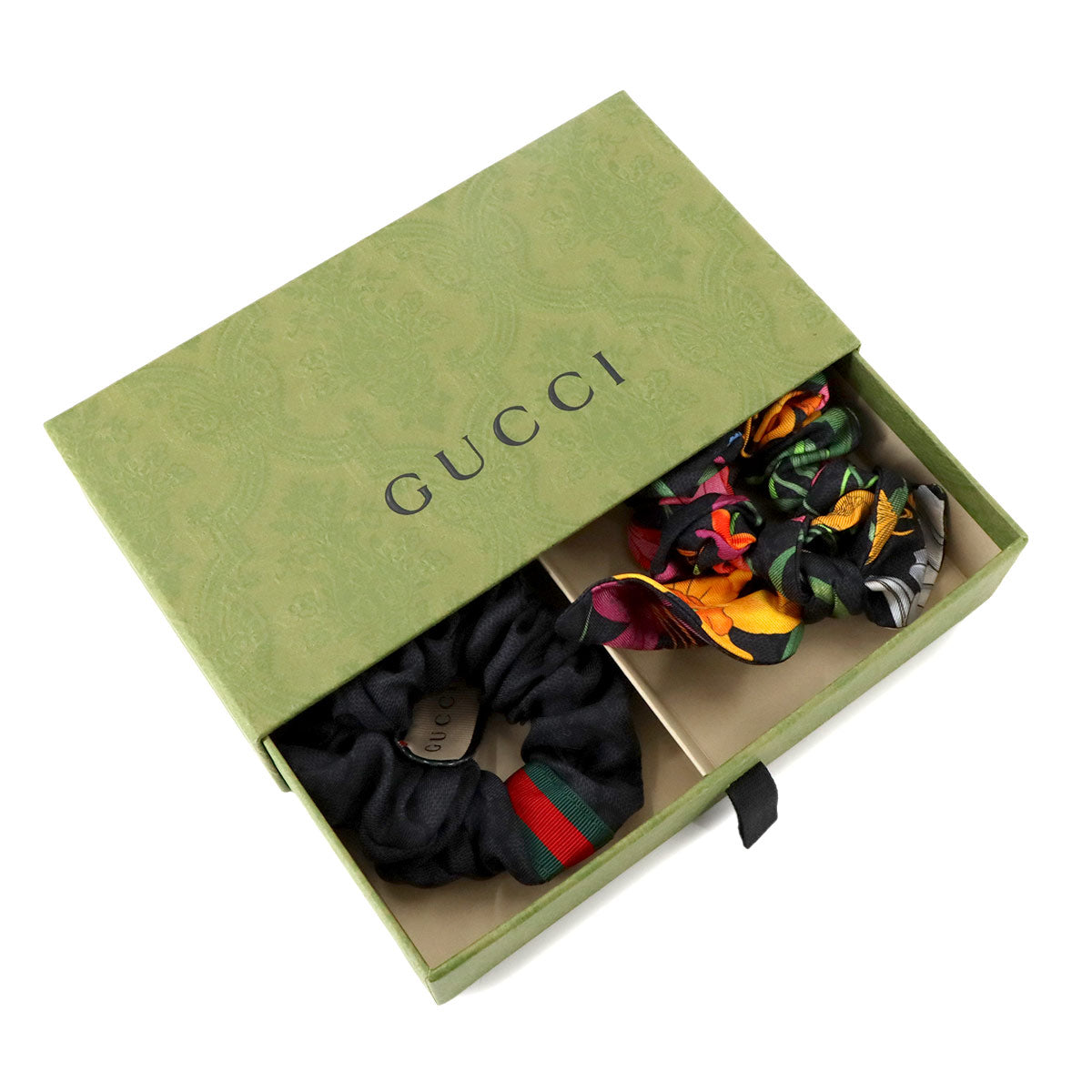 Set Flora Web Scrunchie Silk Black 765564 Hair Accessory