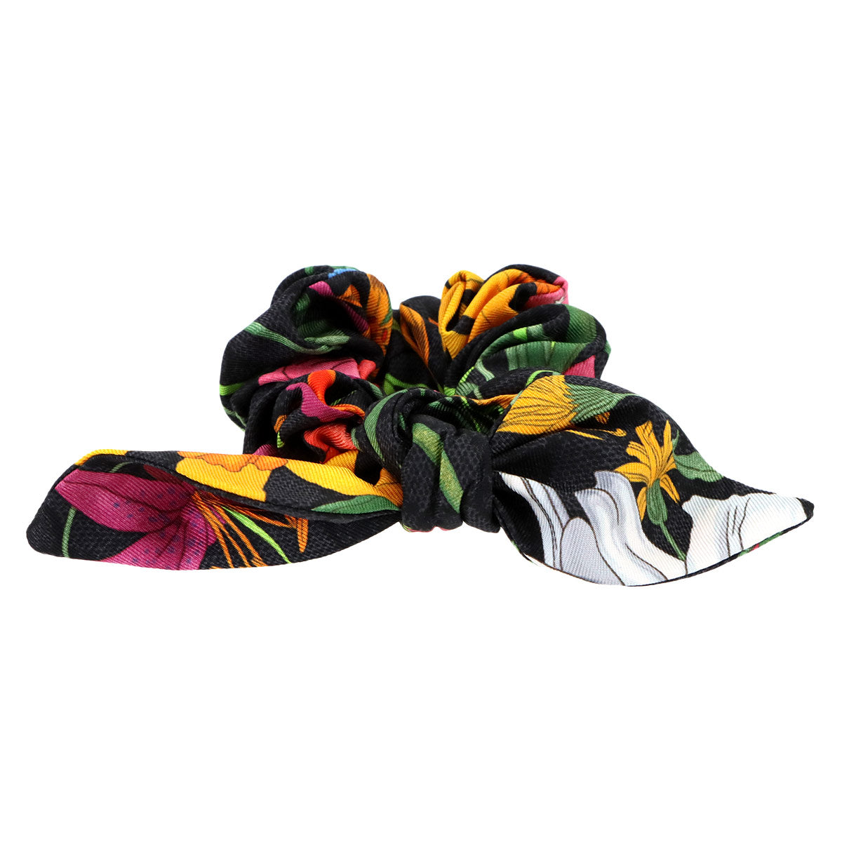 Set Flora Web Scrunchie Silk Black 765564 Hair Accessory