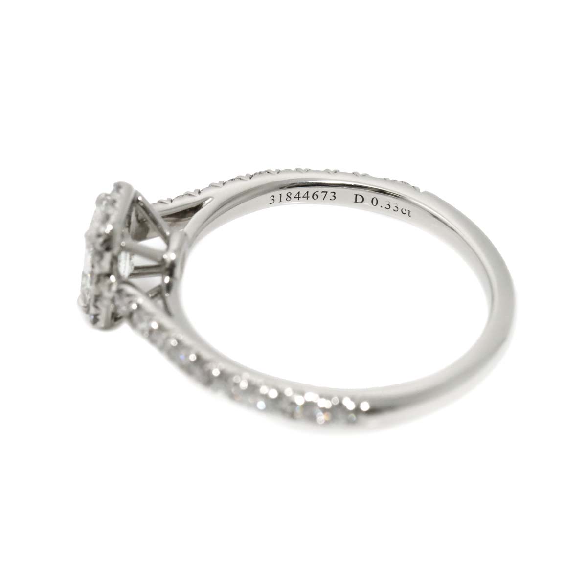 Diamond 0.33ct G/VVS2 Ring Platinum Size4(US)