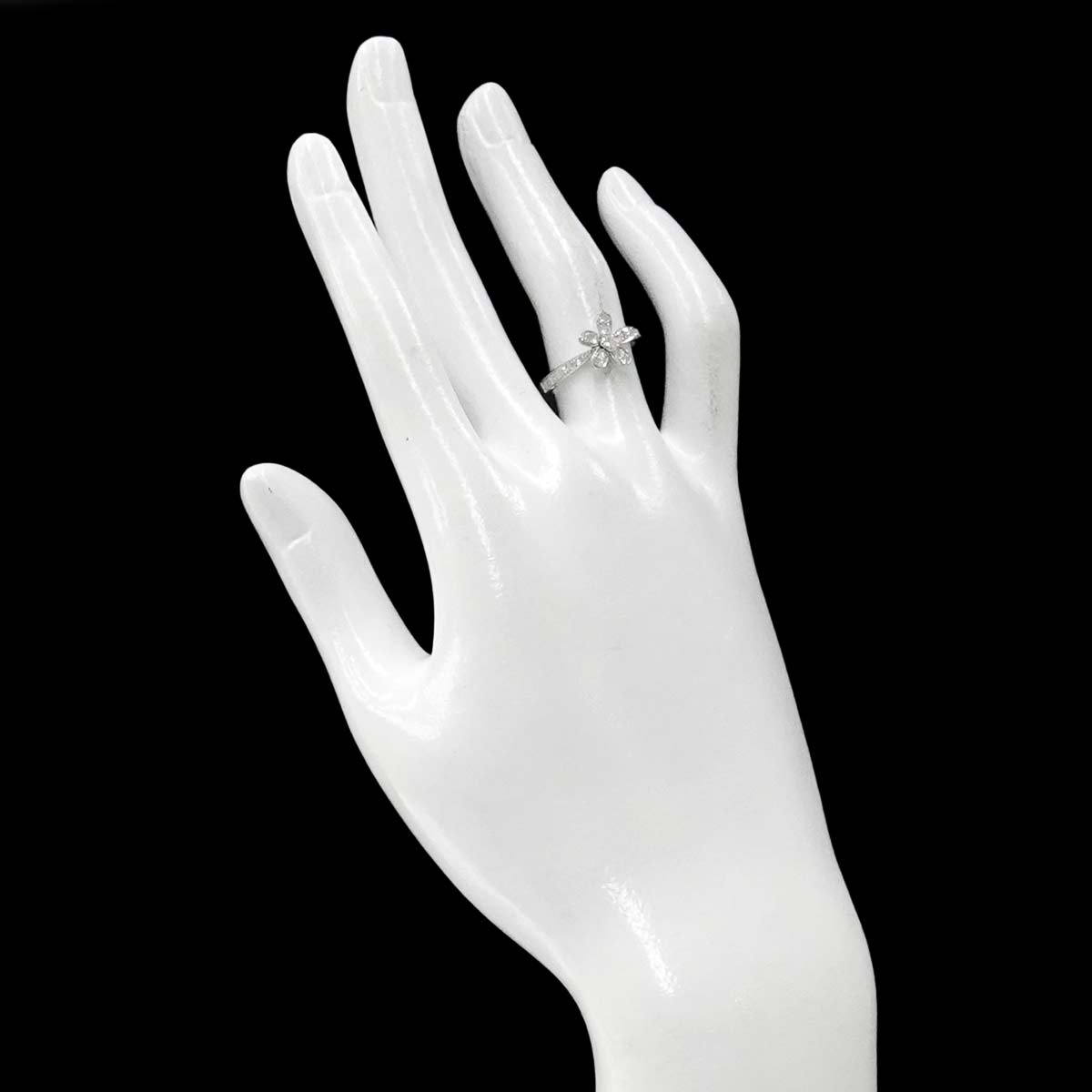 Socrates Diamond Ring 18K WG 750 size51 5.25-5.5(US)