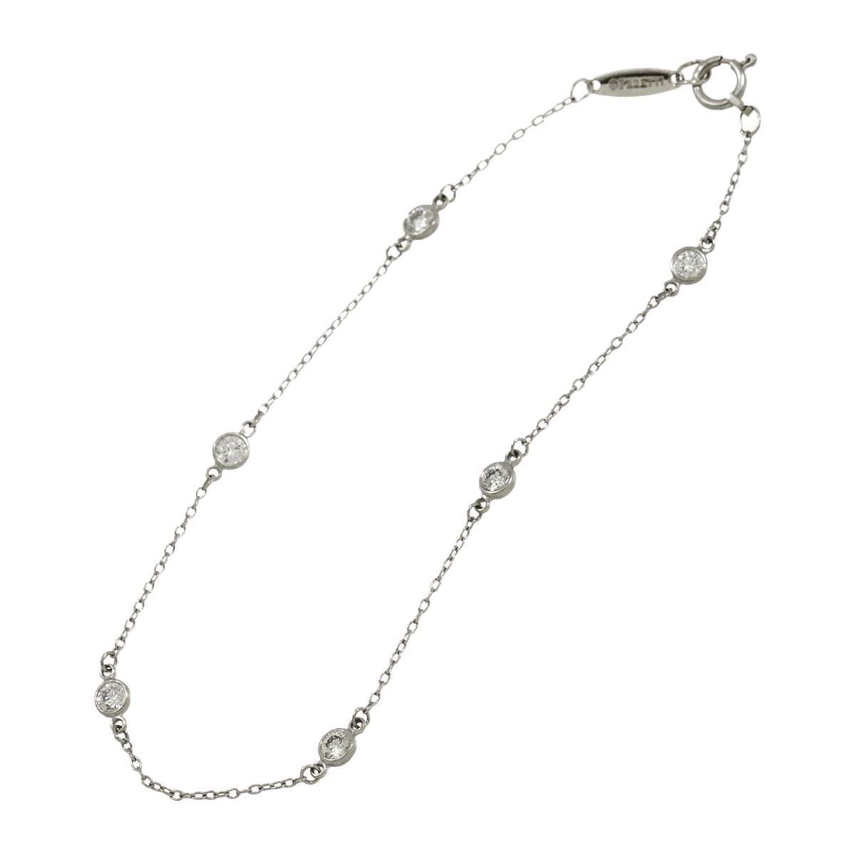 By The Yard Diamond 6P Bracelet Platinum