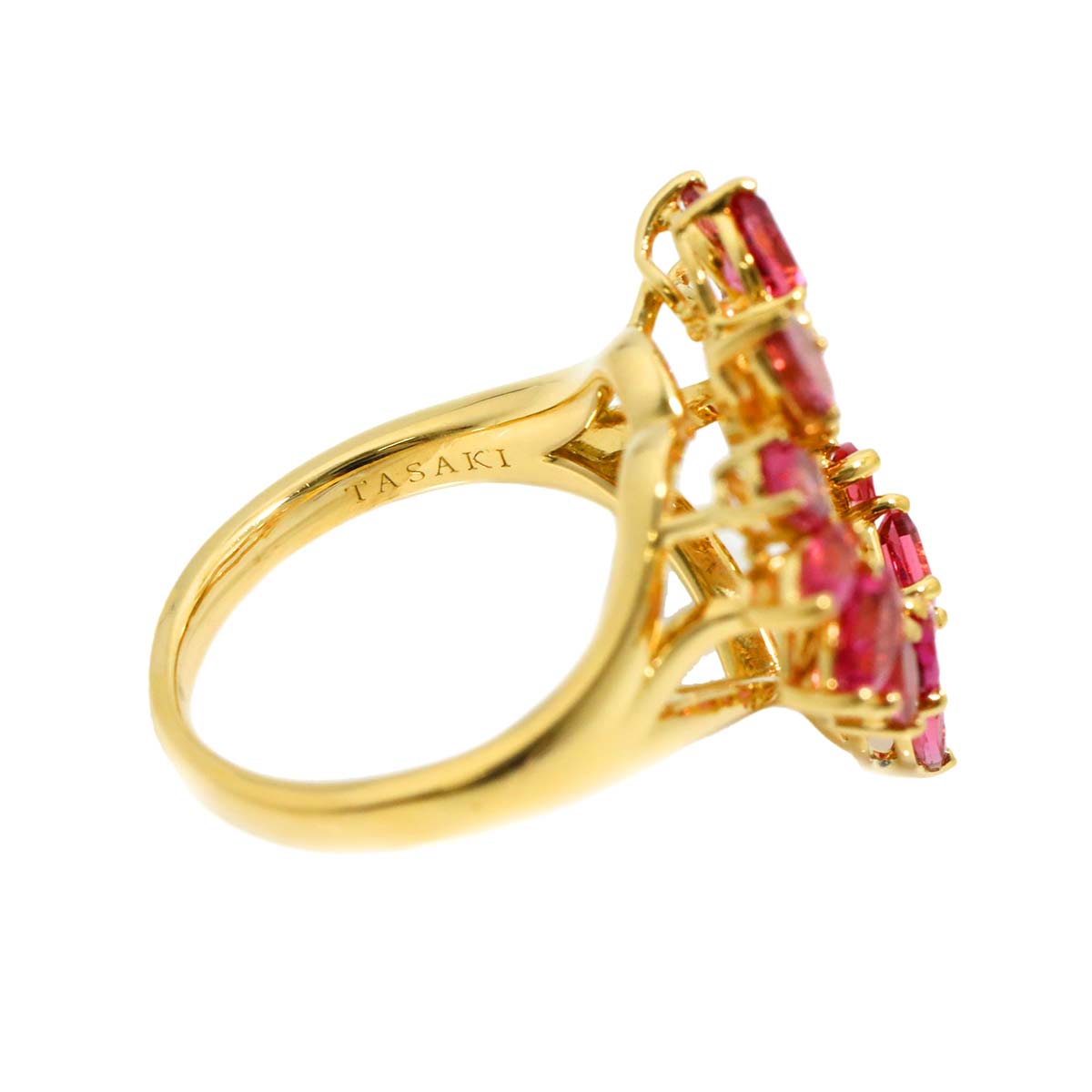 Tourmaline 2.11ct Ring 18K YG 750 size4.75-5(US)