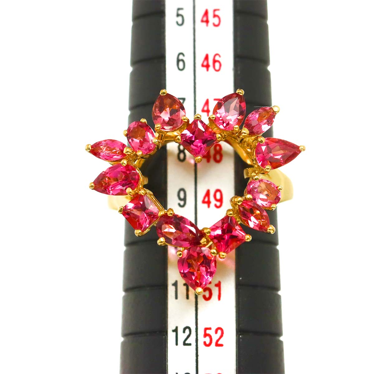 Tourmaline 2.11ct Ring 18K YG 750 size4.75-5(US)