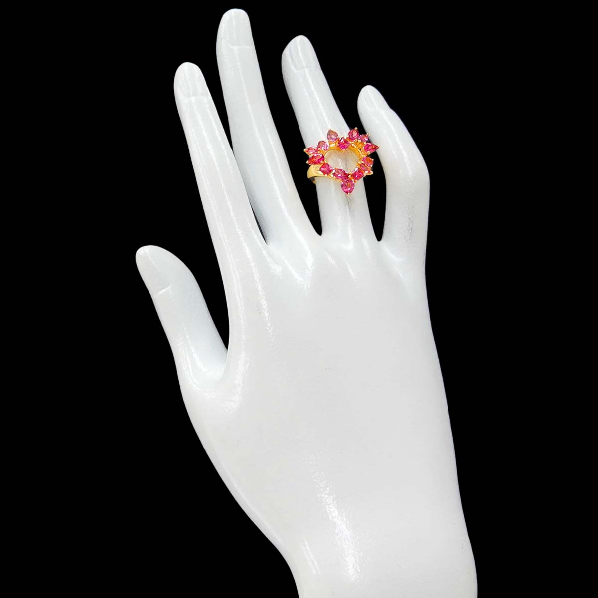 Tourmaline 2.11ct Ring 18K YG 750 size4.75-5(US)