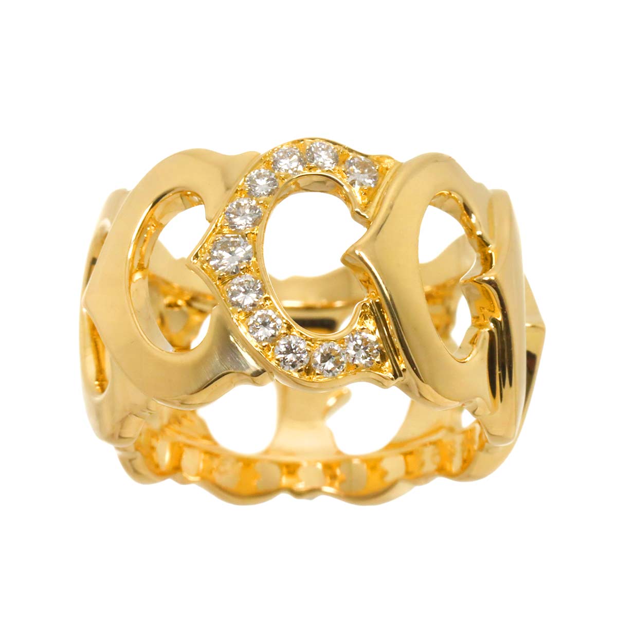 C de Diamond Ring 18K YG 750 size51 5.5-5.75(US) 90293381