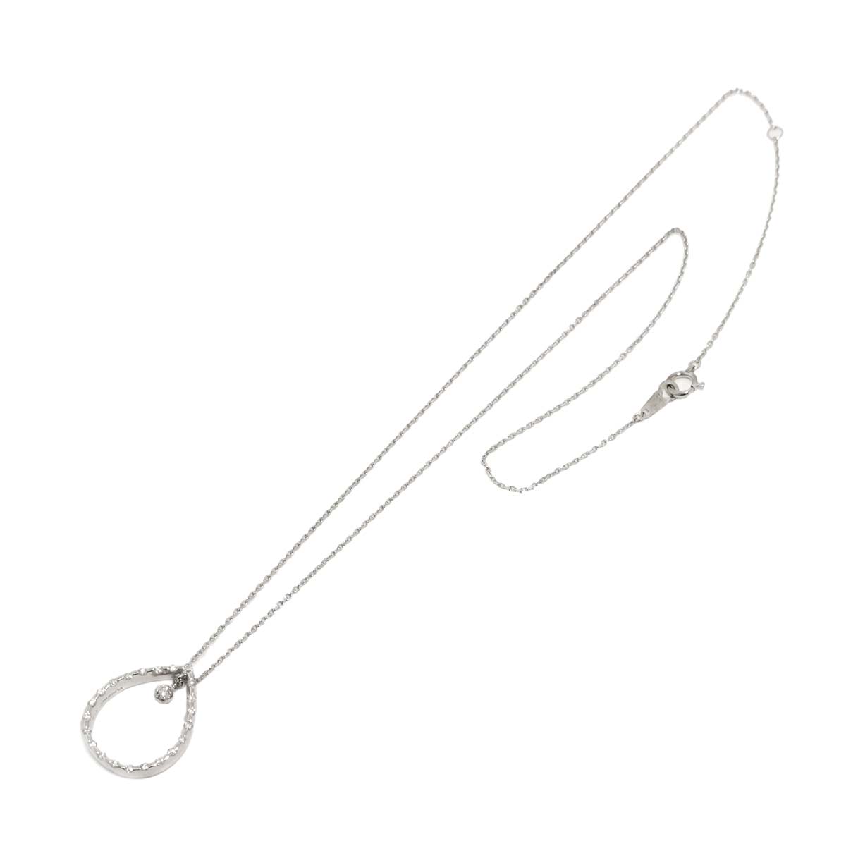 Diamond 0.37ct Necklace 18K WG 750