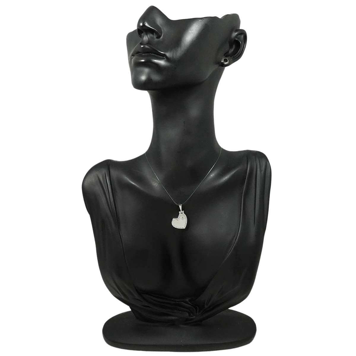 Pendentif Heart Locket Charm Pendant Top 18K WG 750