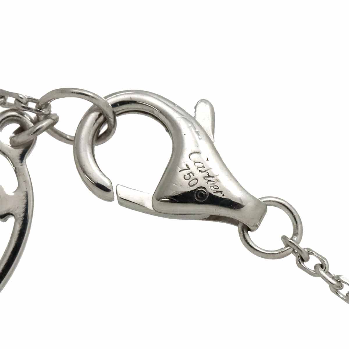 Symbols Cross Diamond Bracelet 18K White Gold 750