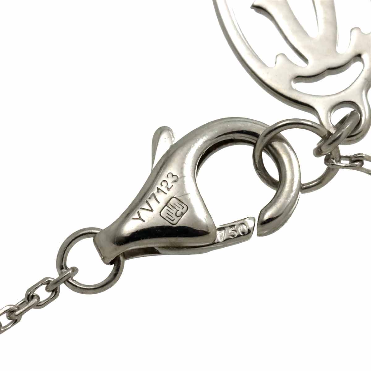 Symbols Cross Diamond Bracelet 18K White Gold 750