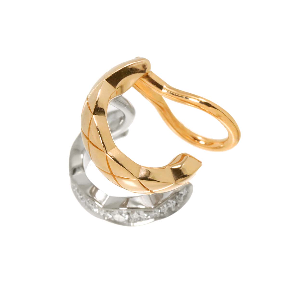 Coco Crush Diamond Earring Clip on 18K WG 750 One Piece only