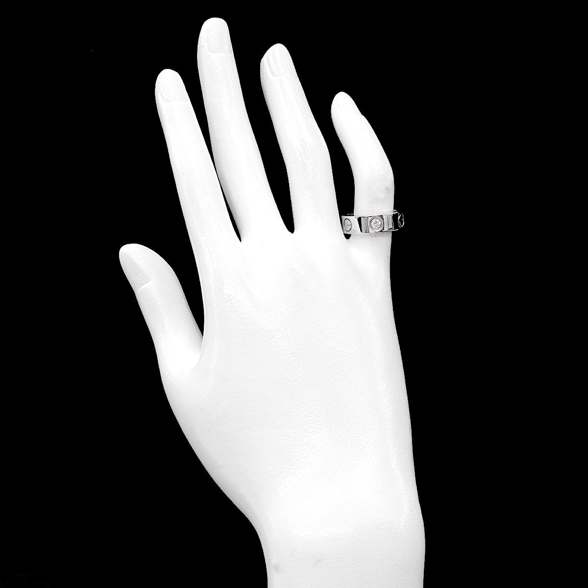 Love Ring Diamond 3P 18K White Gold 750 size48 4-4.5(US)
