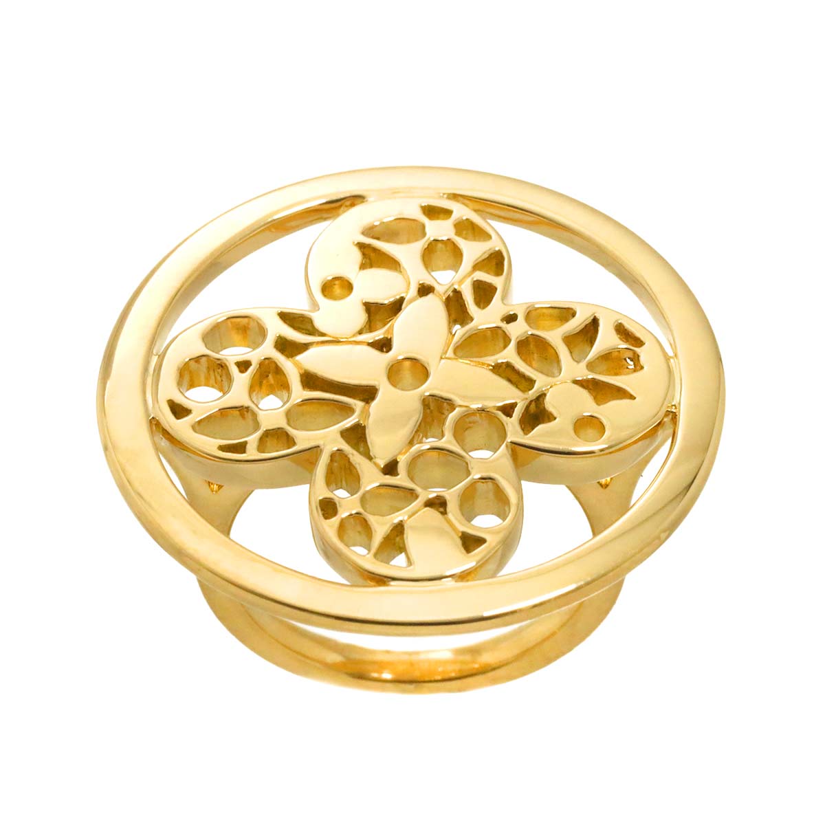 LOUIS VUITTON PandanTiff Ring 18K YG 750 size52 6(US)