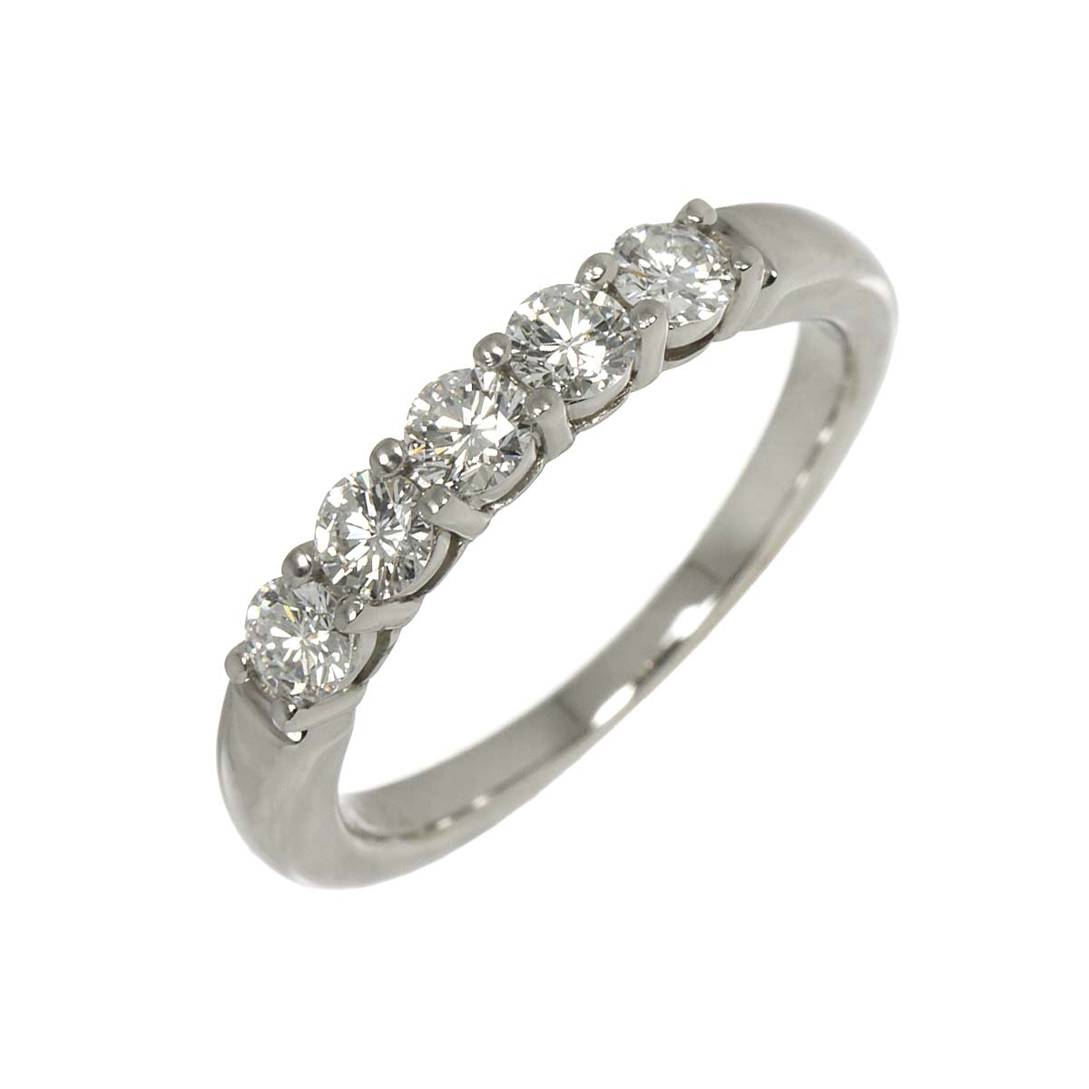 Half Diamond Ring Platinum size4.75-5(US)