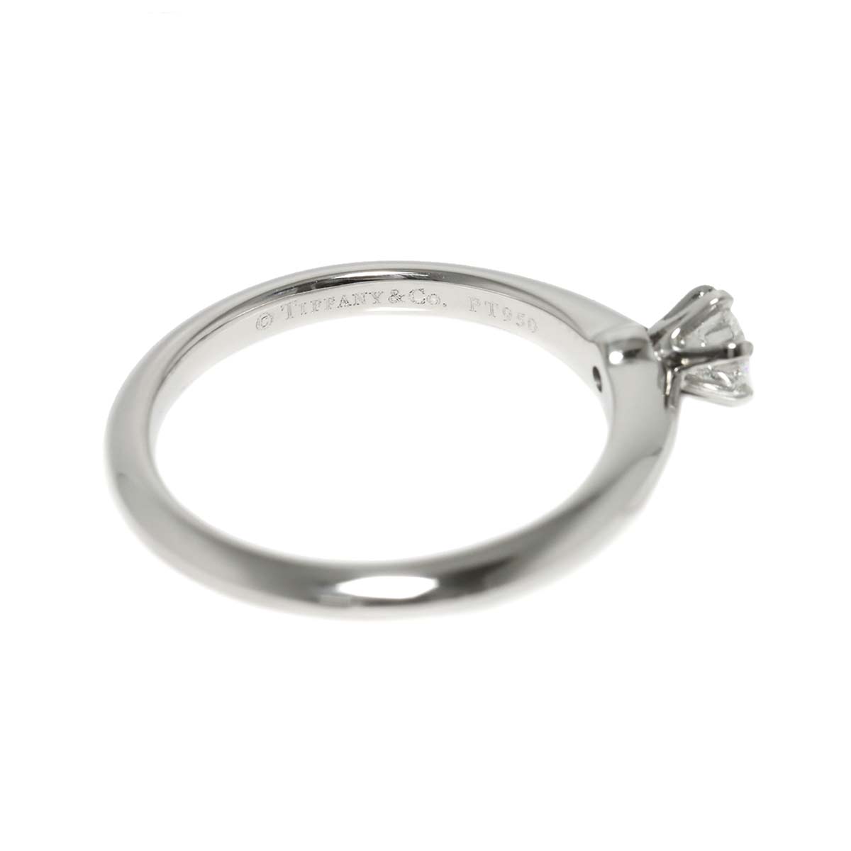 Solitaire Diamond 0.24ct E/IF Ring Pt Size5.75-6(US)