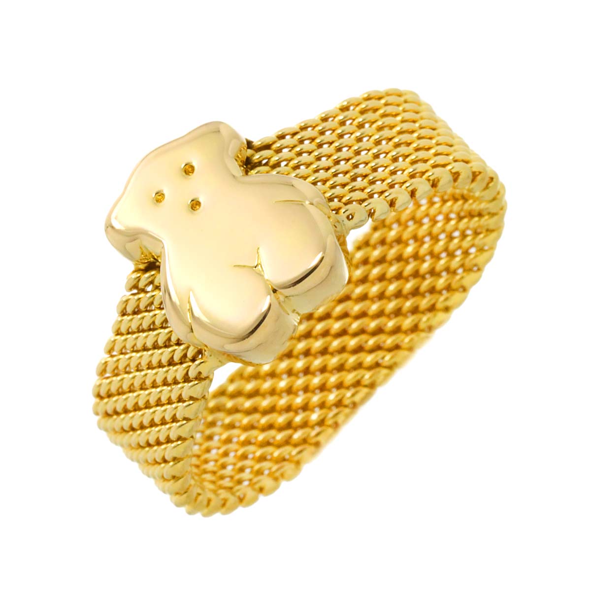 Bear motif Ring 18K YG 750 Size6.25-6.5(US)