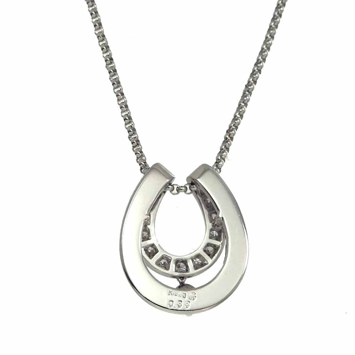 Diamond 0.38ct Necklace 18K WG 750