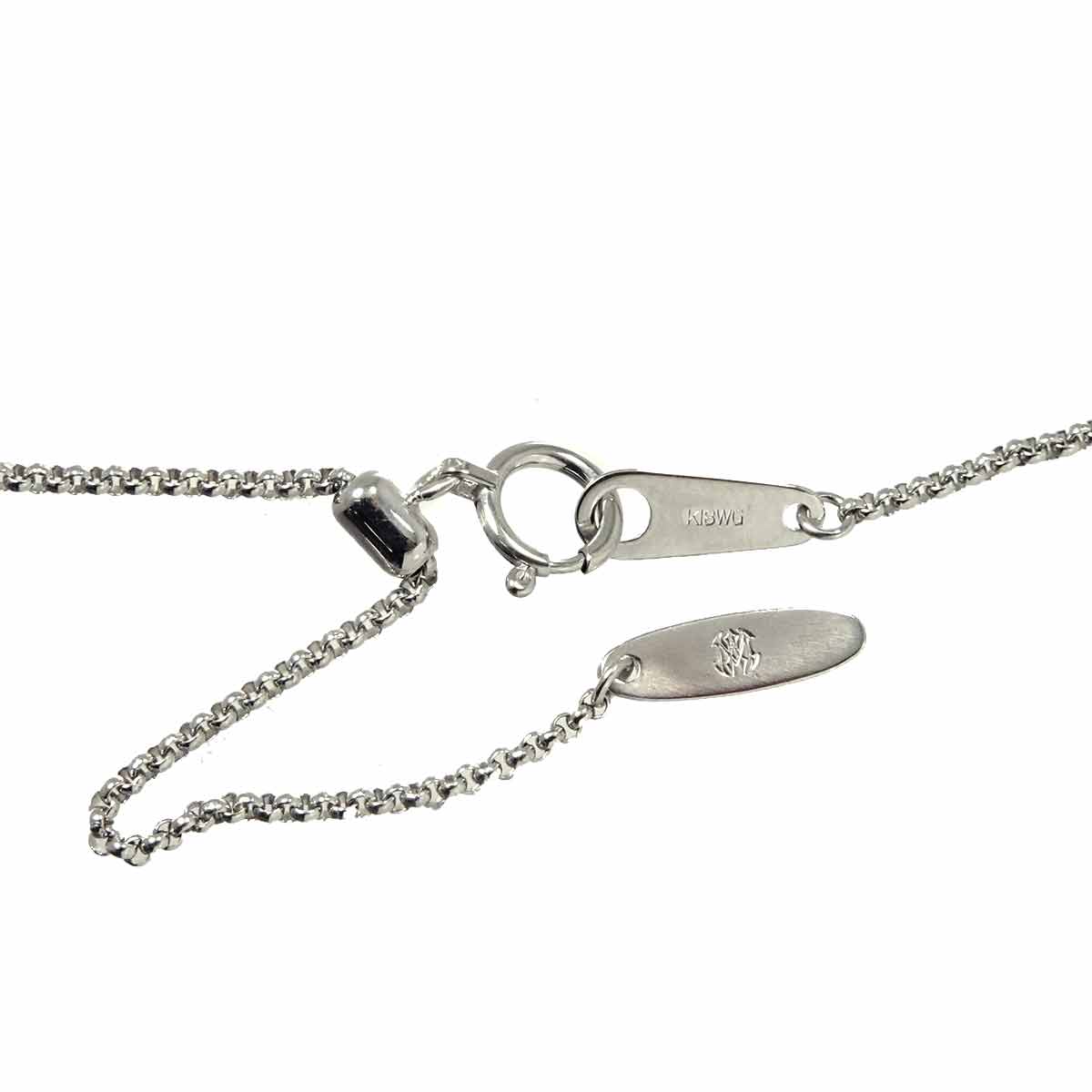 Diamond 0.38ct Necklace 18K WG 750