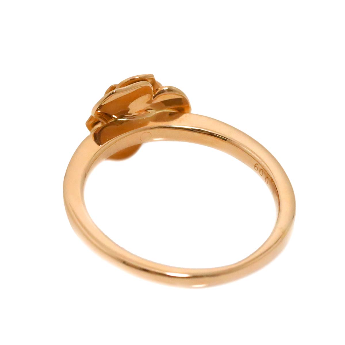 Diamond 0.09ct Ring 18K PG Pink Gold 750 Size5.5-5.75(US)