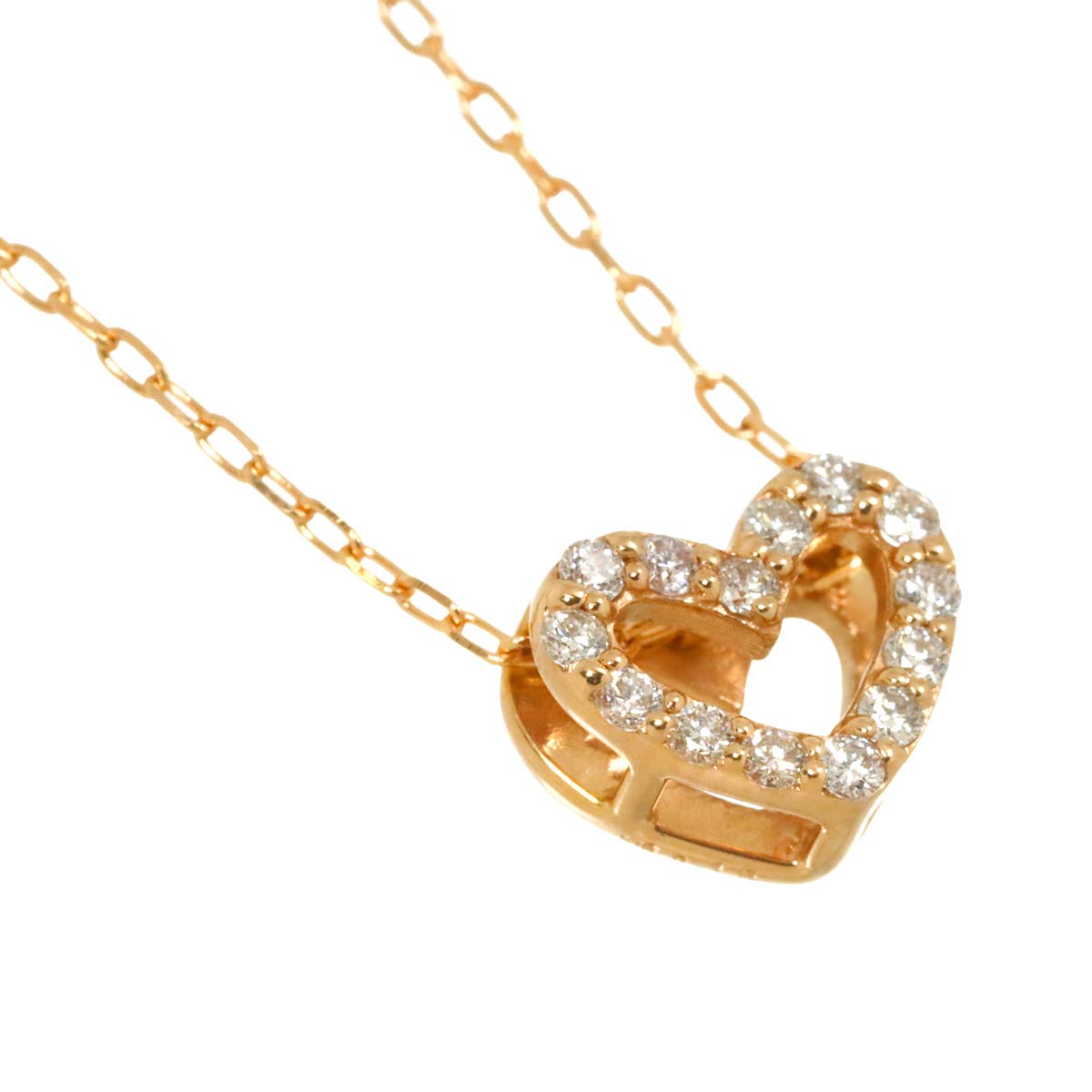 Diamond 0.15ct Necklace 18K Pink Gold 750