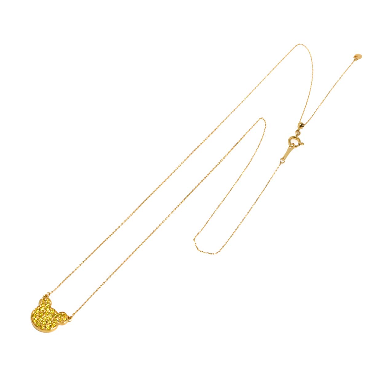Diamond 0.45ct Necklace 18K YG Yellow Gold 750