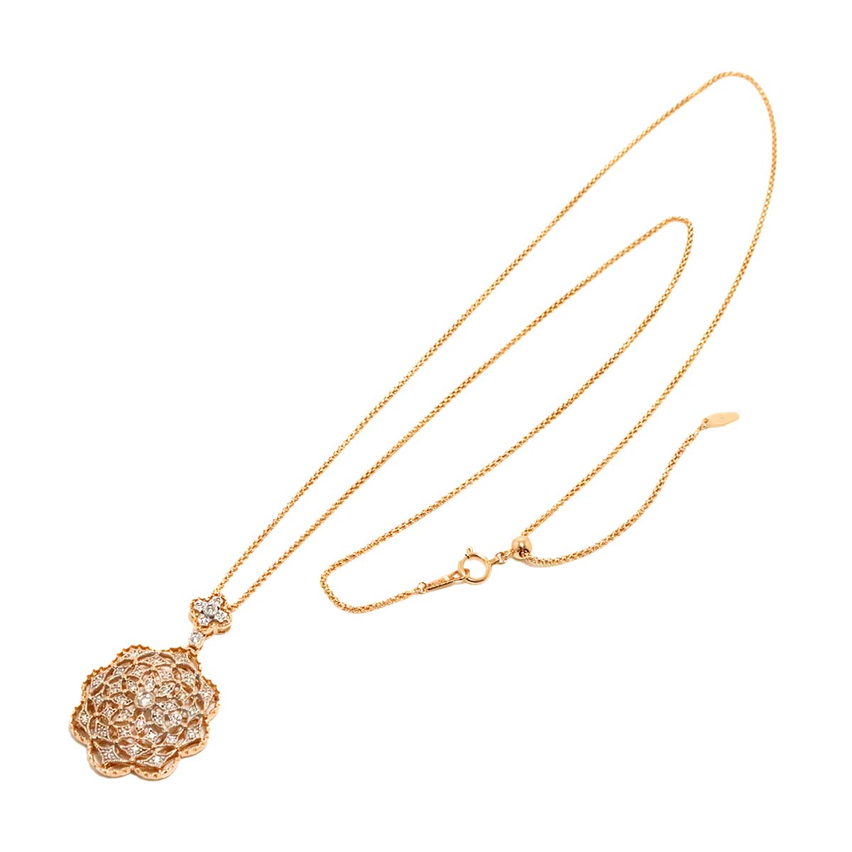 Diamond 0.28ct Necklace 18K Pink Gold 750