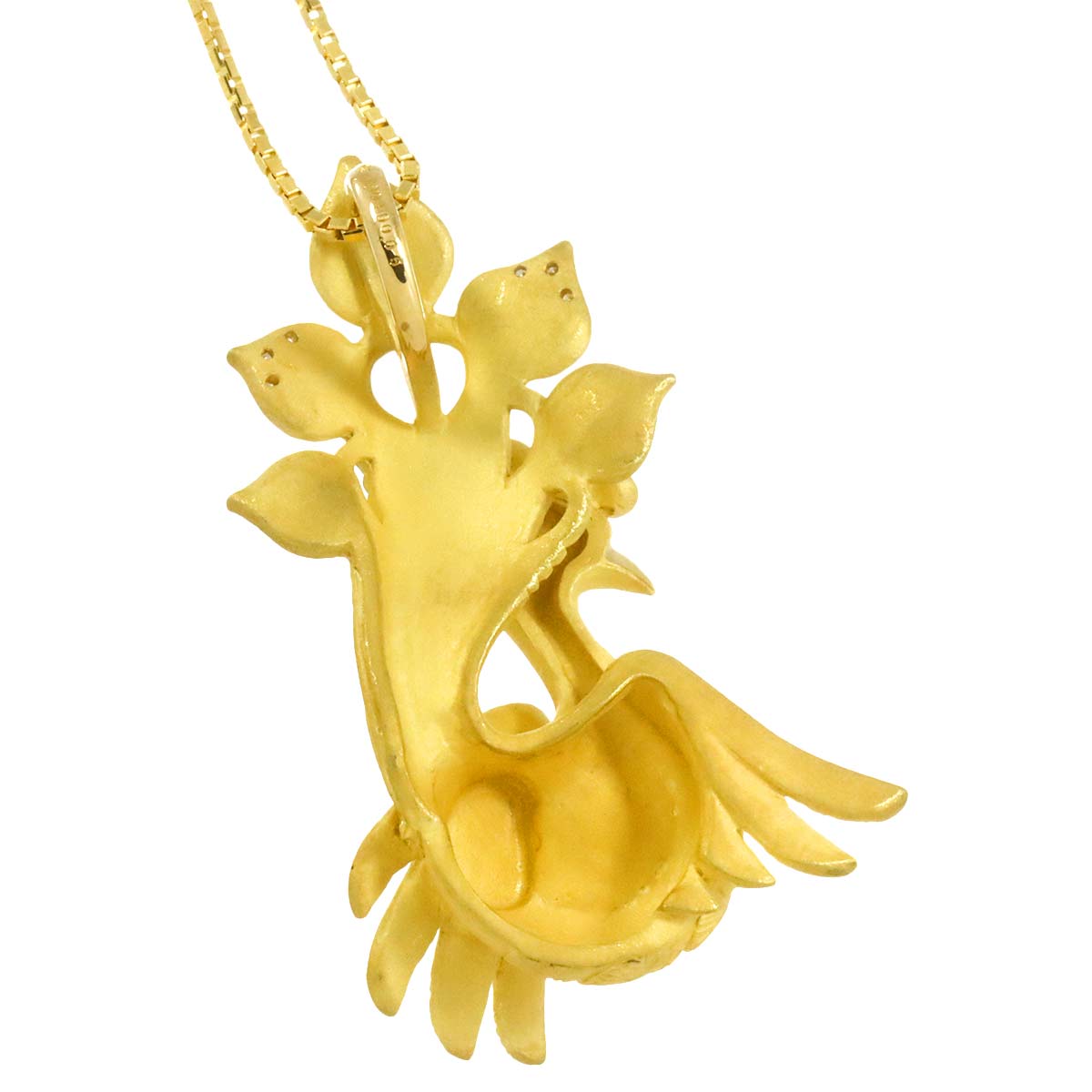 Diamond 0.20ct Necklace 18K YG Yellow Gold 750