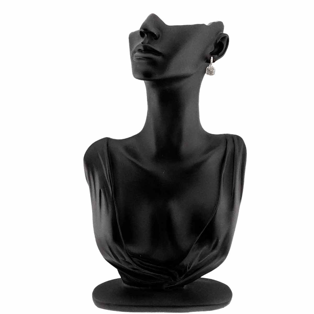 Diamond 0.40ct/0.40ct Earrings Pierced 18K K18 WG 750