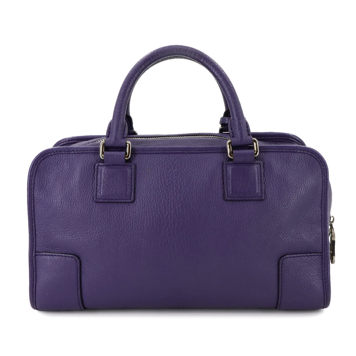Amazona 28 Hand Bag Leather Purple Anagram Purse
