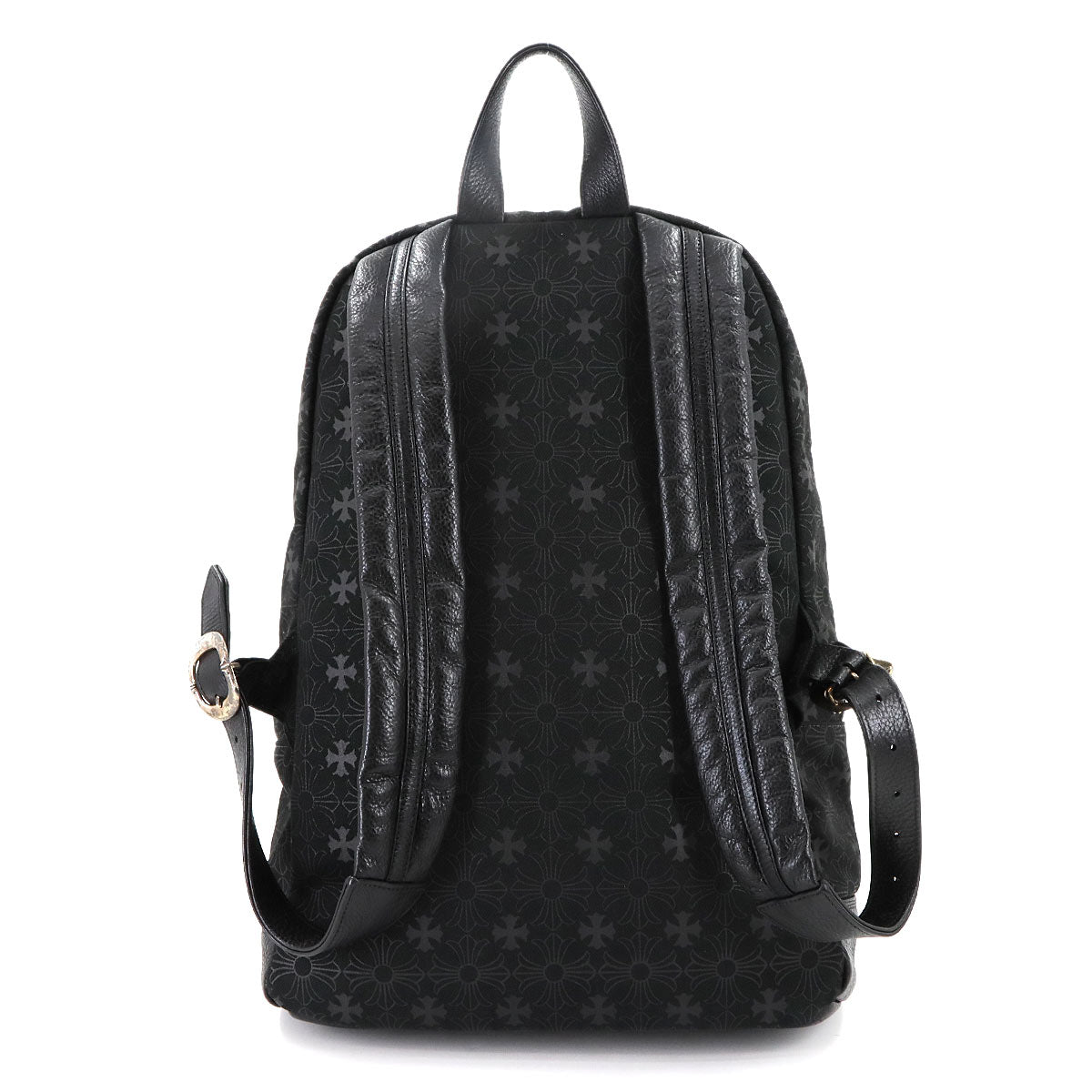 7th Grade CH Plus Backpack Denim Leather Black Purse