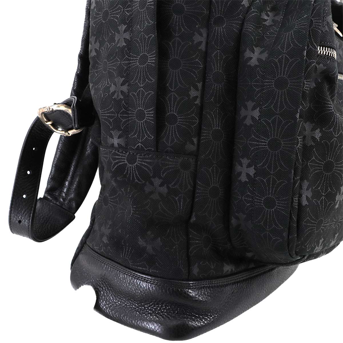 7th Grade CH Plus Backpack Denim Leather Black Purse