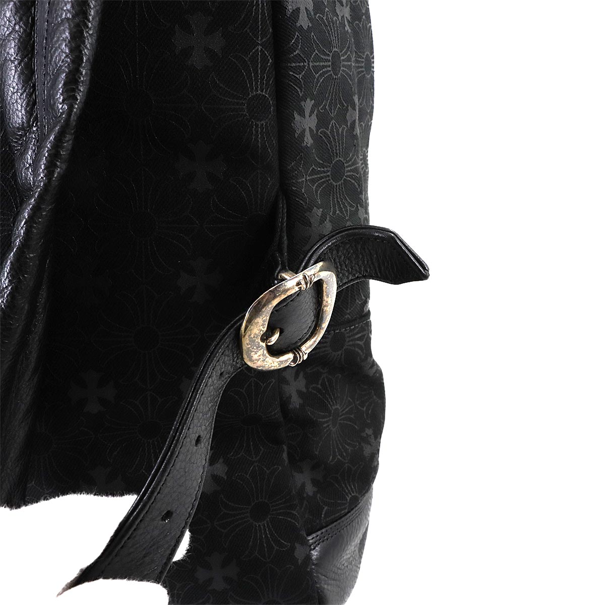 7th Grade CH Plus Backpack Denim Leather Black Purse