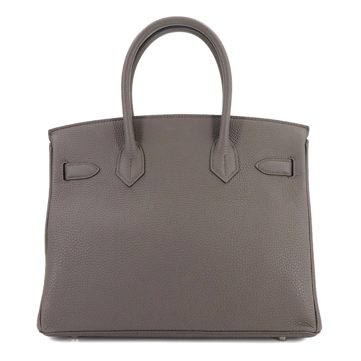 Birkin 30 Veau Togo Etain Hand Bag Gray Purse