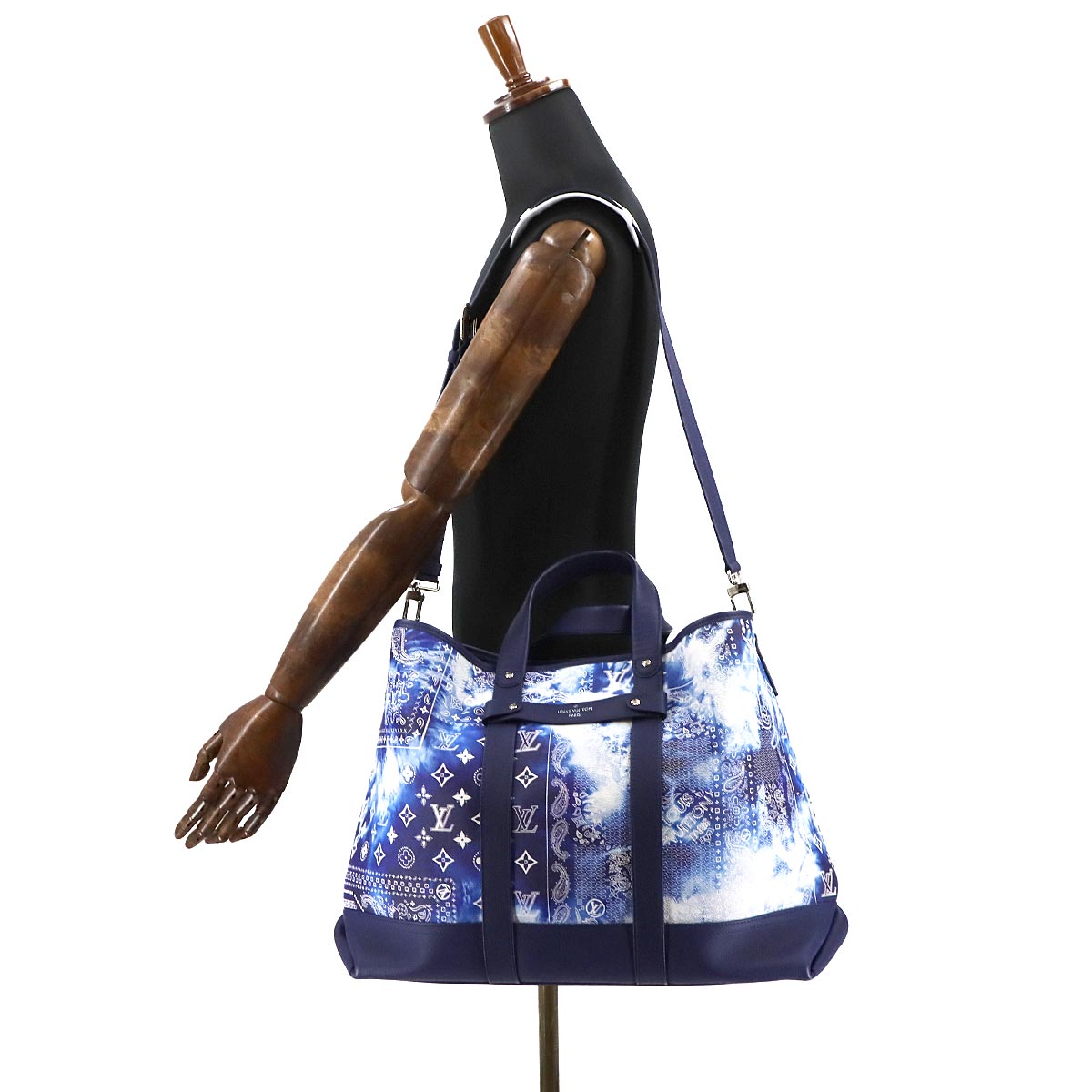 Monogram Bandana Trolley Tote Shoulder Leather M20553
