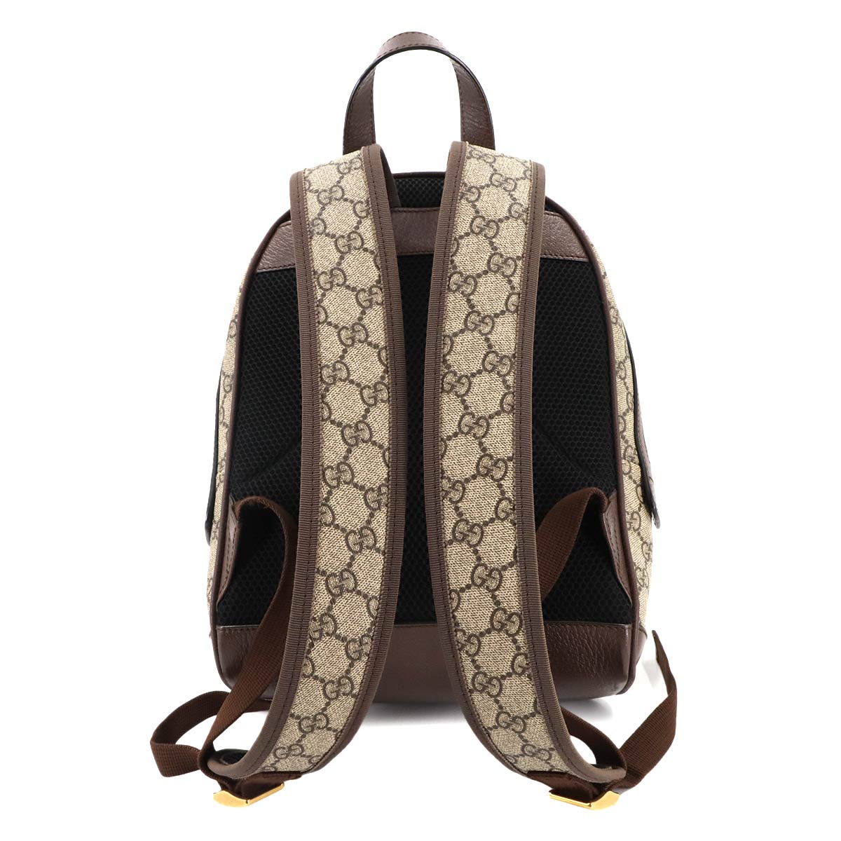 Ophidia GG Backpack GG Supreme Canvas Leather Beige Brown 735415