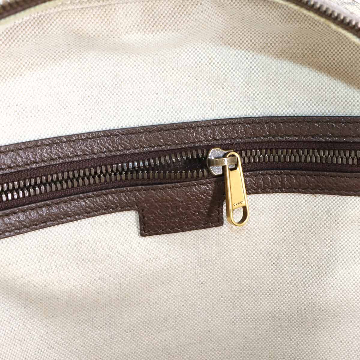 Ophidia GG Backpack GG Supreme Canvas Leather Beige Brown 735415