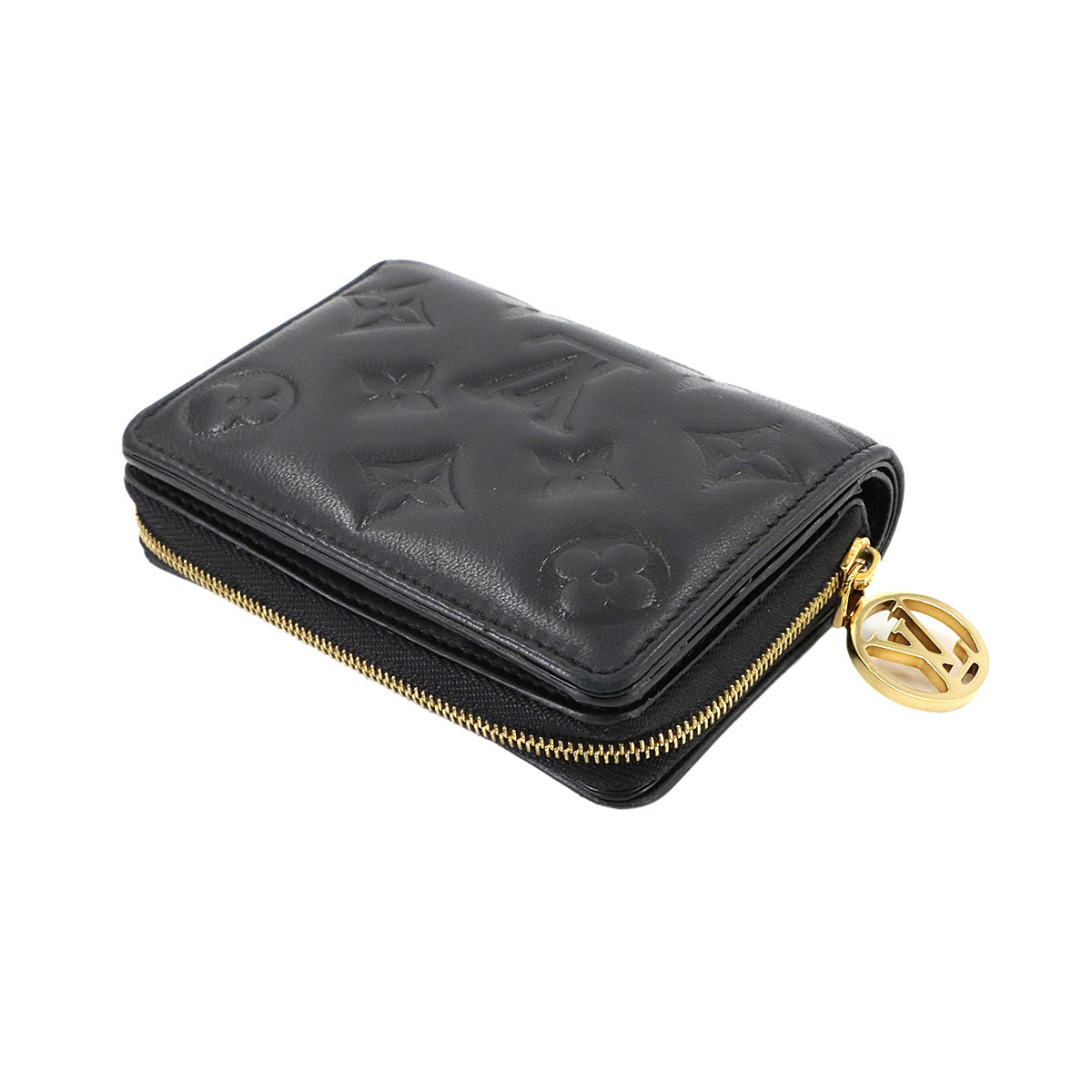 Monogram Lou Wallet Leather Noir M81599 Black