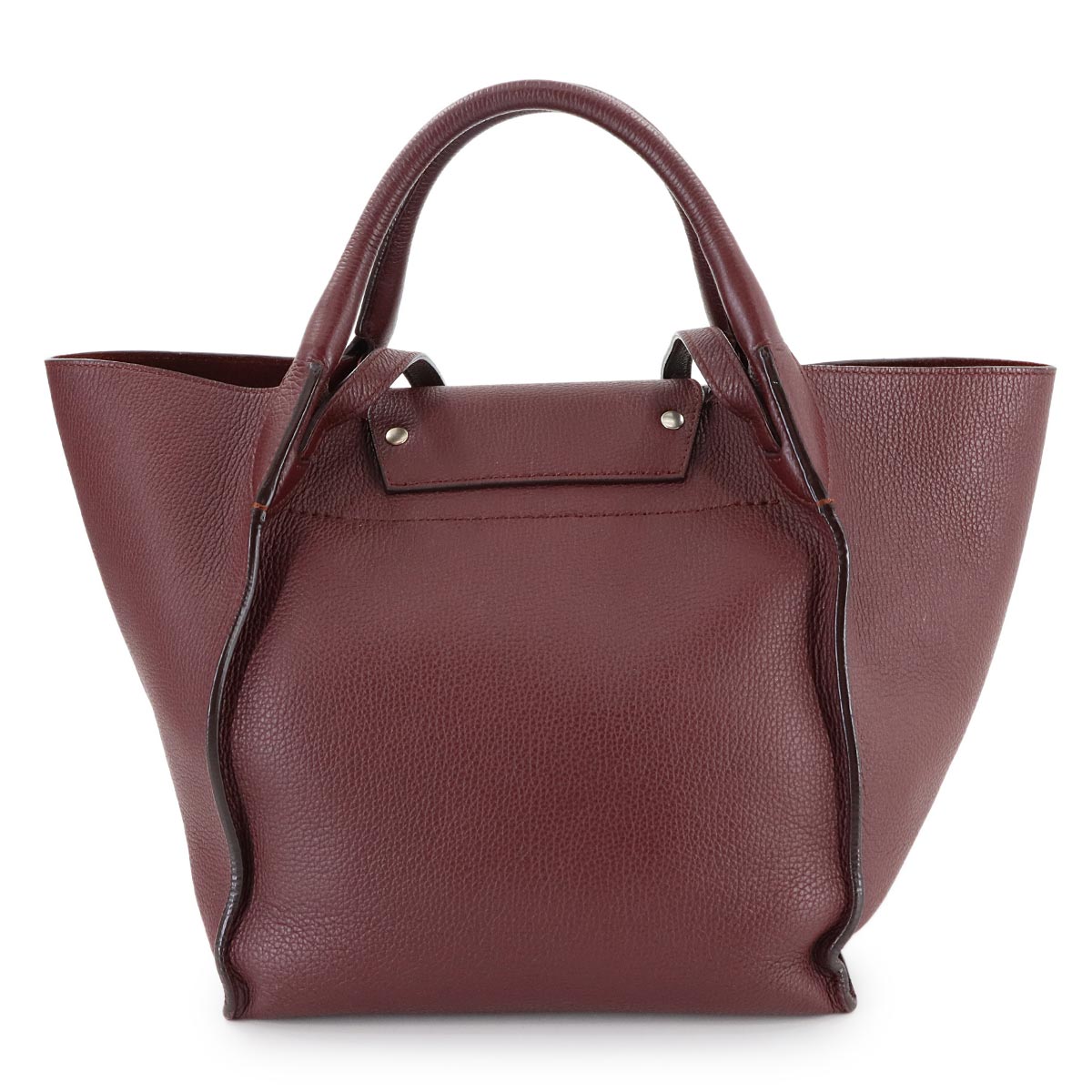 CELINE Big Bag Small With Longstrap Hand Shoulder Bag Leather Bordeaux