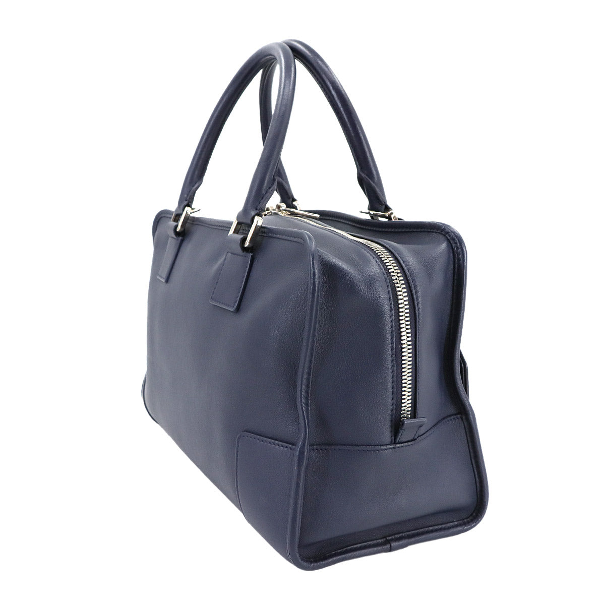 Amazona 36 Hand Shoulder Bag Leather Navy Anagram Purse