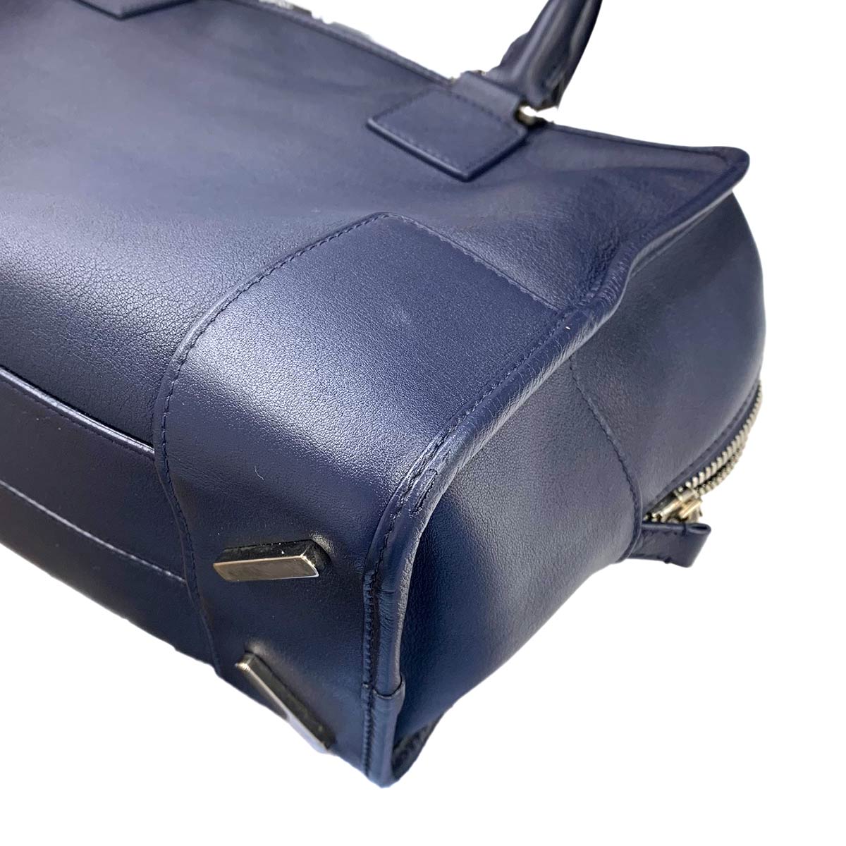 Amazona 36 Hand Shoulder Bag Leather Navy Anagram Purse