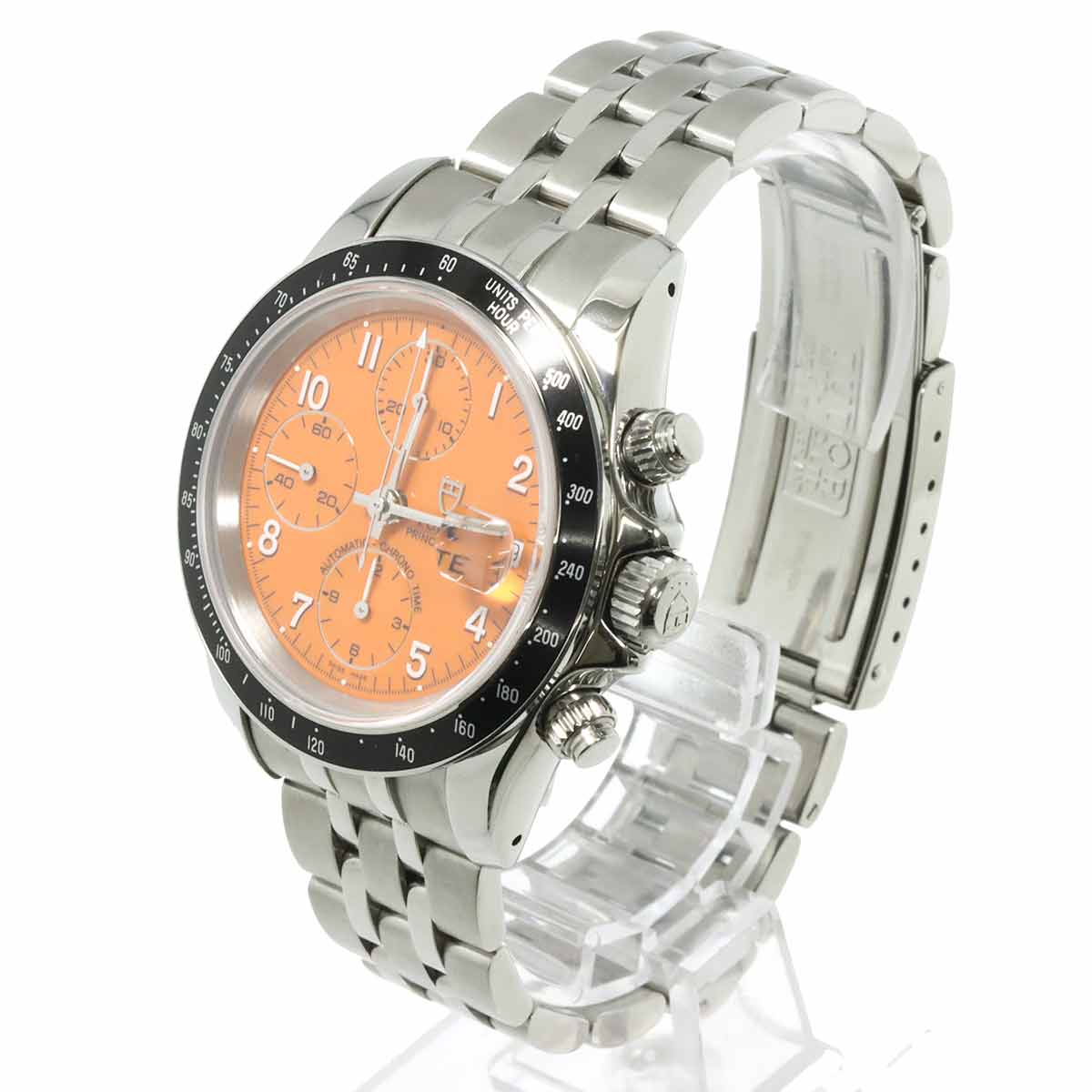 Chrono Time Tiger 79260P Chronograph Date Automatic Orange Dial