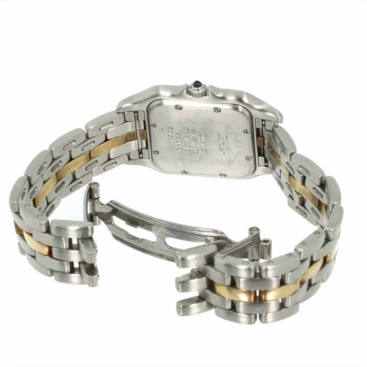 Cartier Panthere MM 1Row 83083241 YG Quartz Date Cream Dial Boys