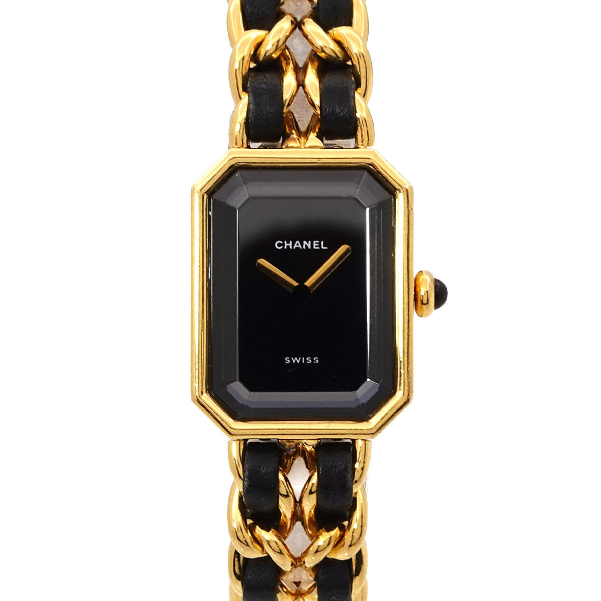 Premiere Size M H0001 Vintage Quartz Black Dial Ladies Watch