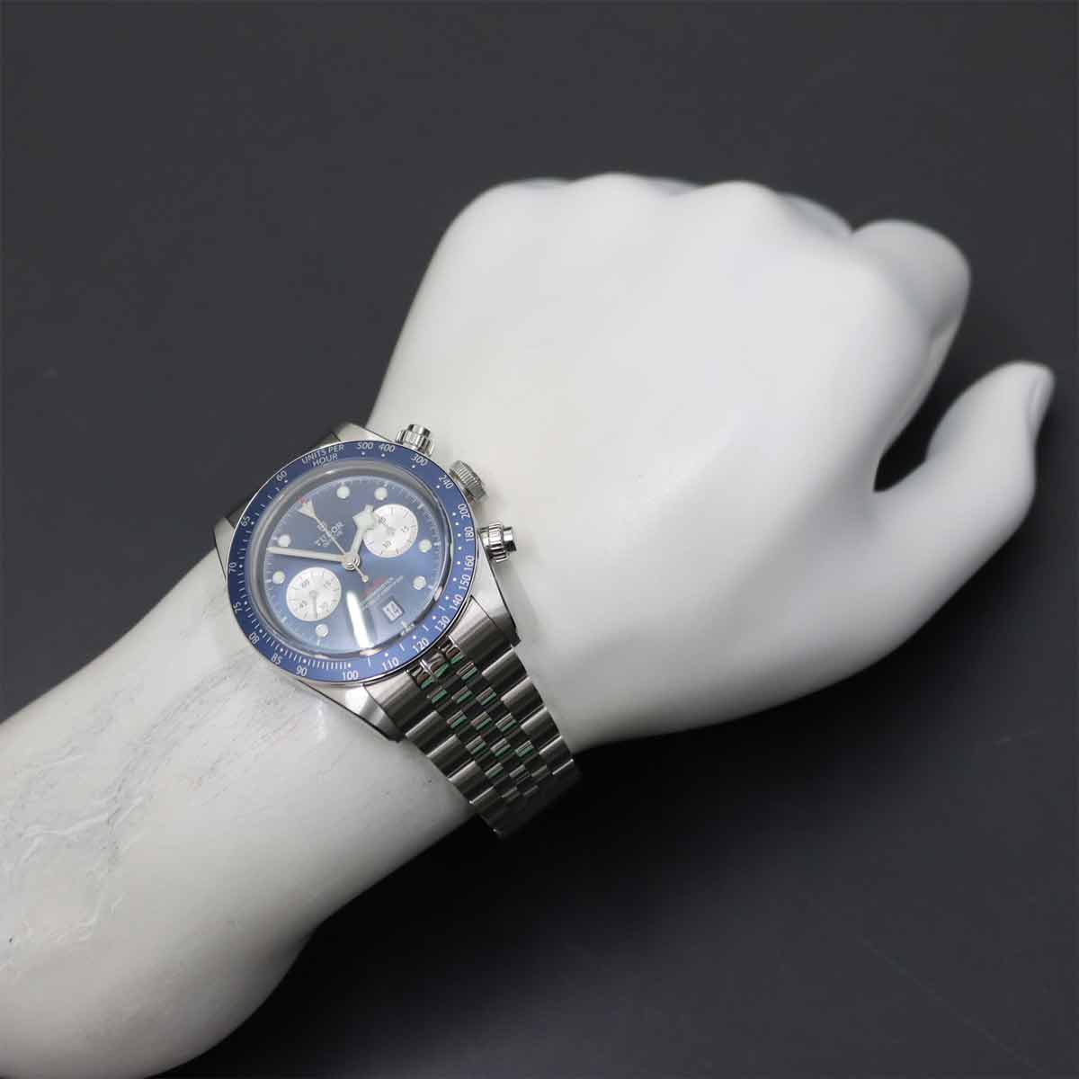 Black Bay Chronograph 79360B Automatic Blue Dial Mens Watch