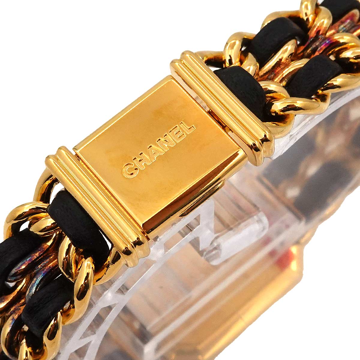 Premiere Size L H0001 Vintage Quartz Black Dial Ladies Watch