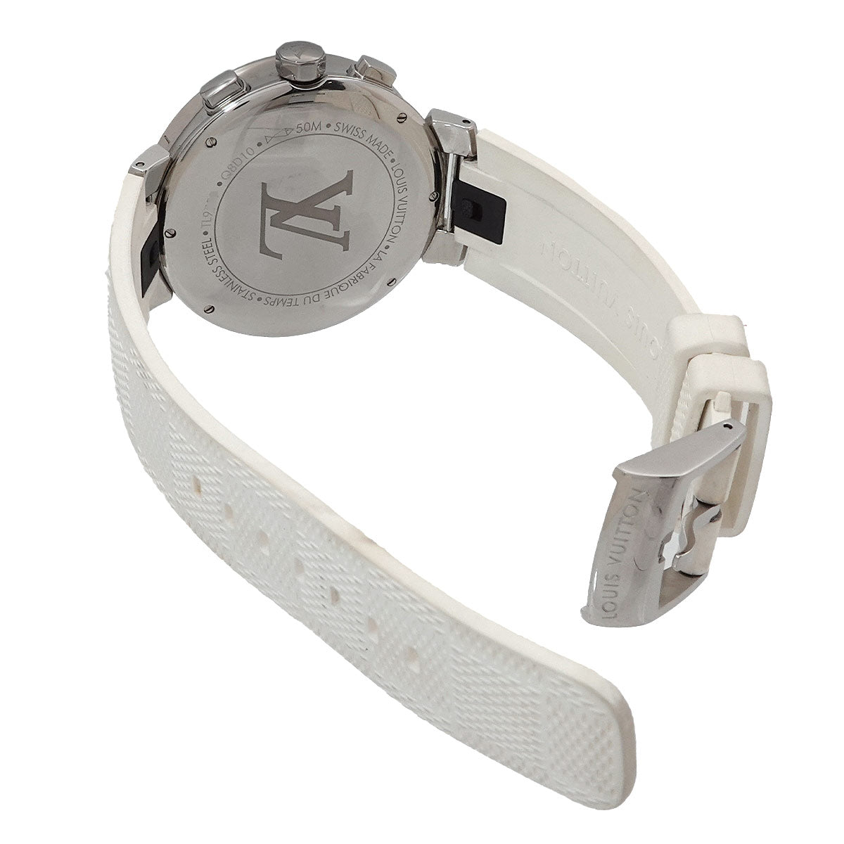 Tambour Moon Star Q8D10 Chronograph Date White Dial