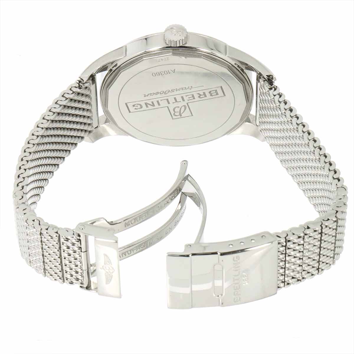 TRANSOCEAN A10360 Automatic Date Black Dial Mens Watch